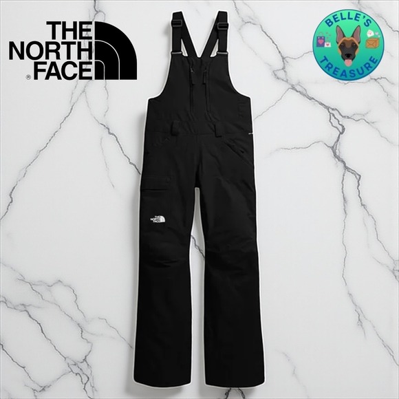 The North Face Womens XS DryVent Black Dragline Bib Freedom Snow Ski MSRP $325 - Picture 1 of 16